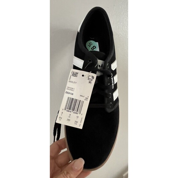 New adidas originals Seeley 'Black White' EE6136 Men Sz 8.5 Shoes Sneakers - Picture 10 of 11